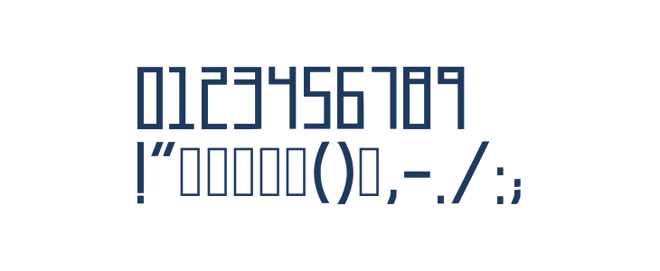 Longatta_bold Regular Other Characters