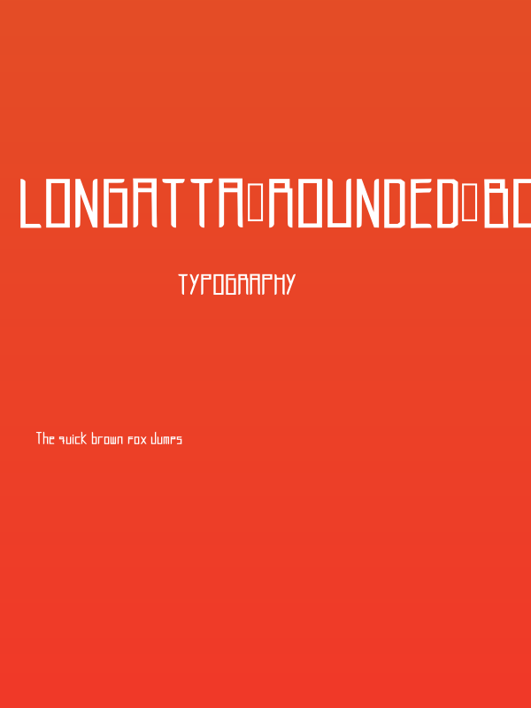 Longatta_rounded_bold Regular Poster