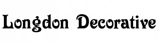 Longdon Decorative  フリーフォントのダウンロード