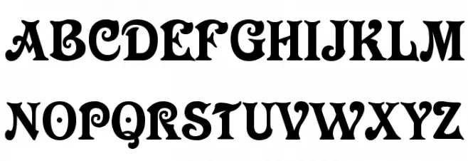 Longdon Decorative フォント 大文字