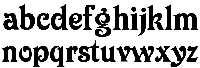 Longdon Decorative Font LOWERCASE