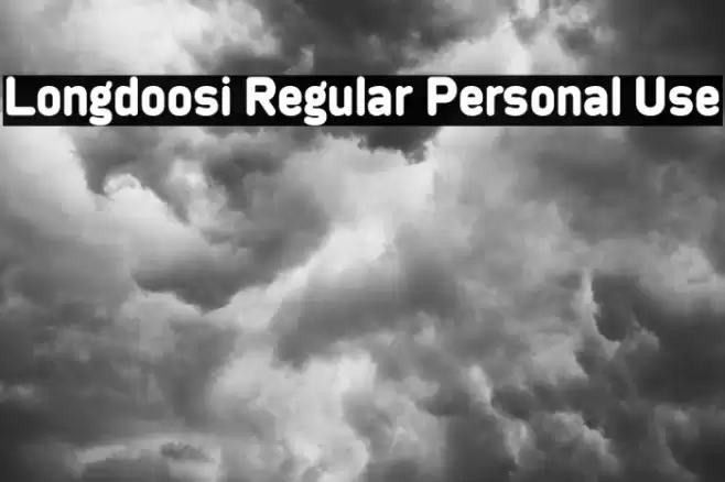 Longdoosi Regular Personal Use Polices examples