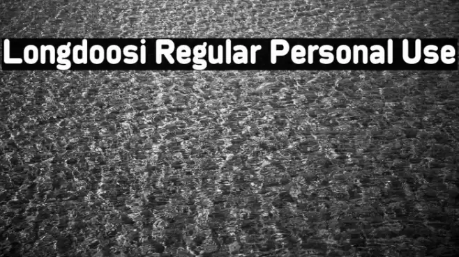 Longdoosi Regular Personal Use Polices examples