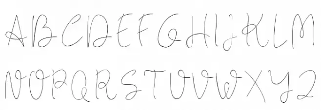 Longhair Шрифта ВЕРХНИЙ