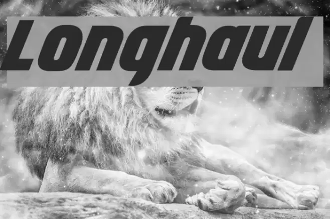 Longhaul Font examples