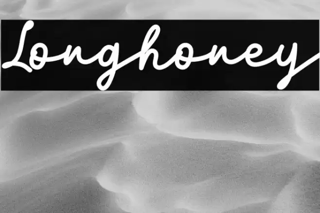 Longhoney Font examples