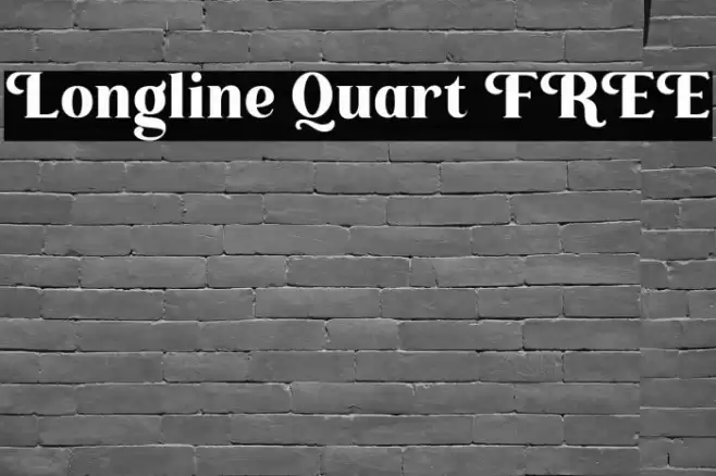 Longline Quart FREE Font examples
