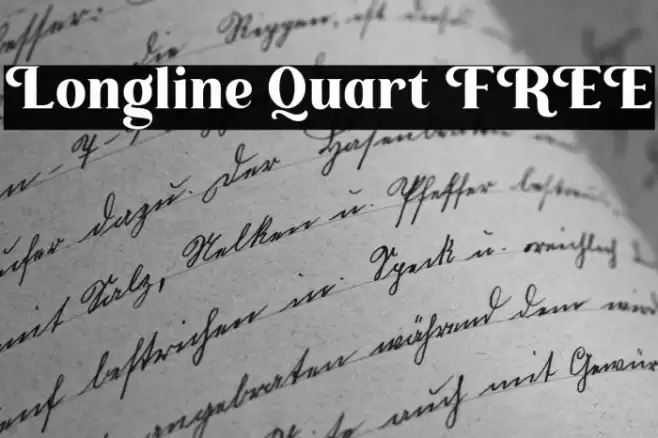Longline Quart FREE Font examples