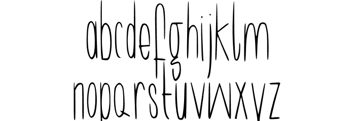 Longy Regular フォント 小文字