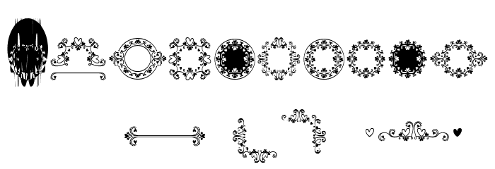 Lonnie Carved Font OTHER CHARS