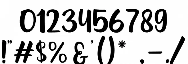 Lonystar Font OTHER CHARS