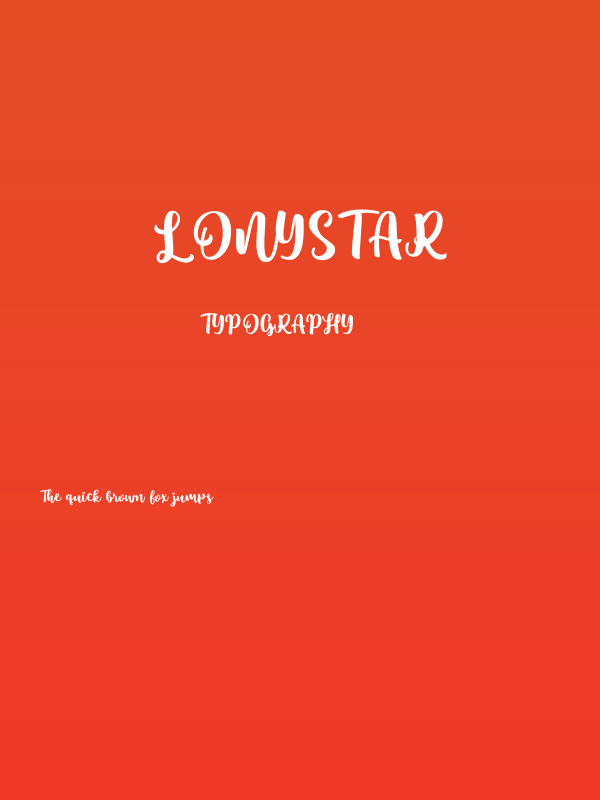 Lonystar Poster