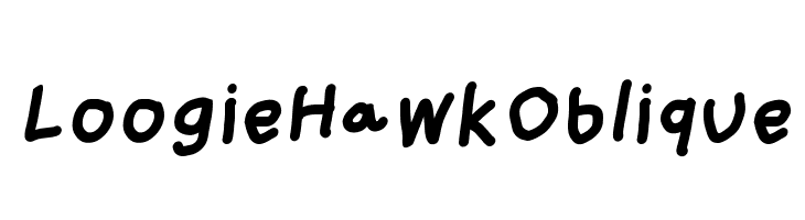 Loogie Hawk Oblique  免费字体下载