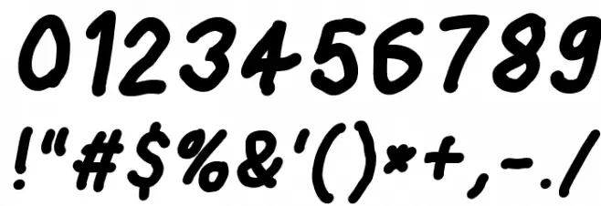 Loogie Hawk Oblique Font OTHER CHARS