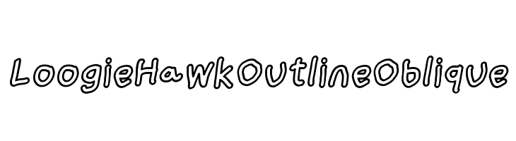 Loogie Hawk Outline Oblique  Fuentes Gratis Descargar
