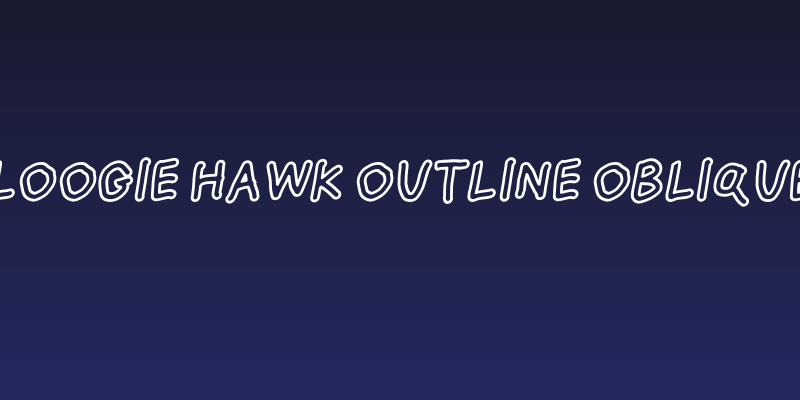 Loogie Hawk Outline Oblique Social Header