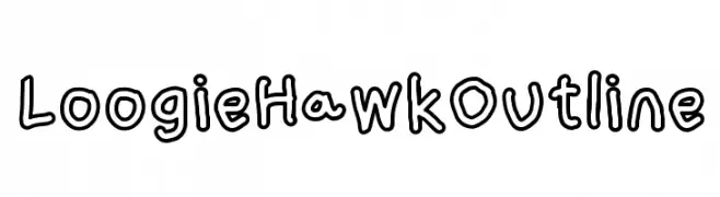 Loogie Hawk Outline  font caratteri gratis