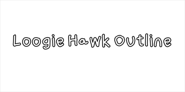 Loogie Hawk Outline Logo