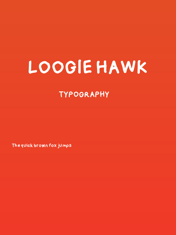 Loogie Hawk Poster