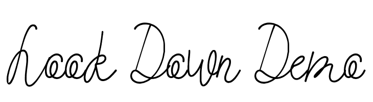Look Down Demo  Fuentes Gratis Descargar