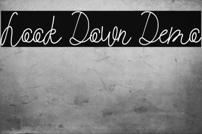 Look Down Demo Font examples