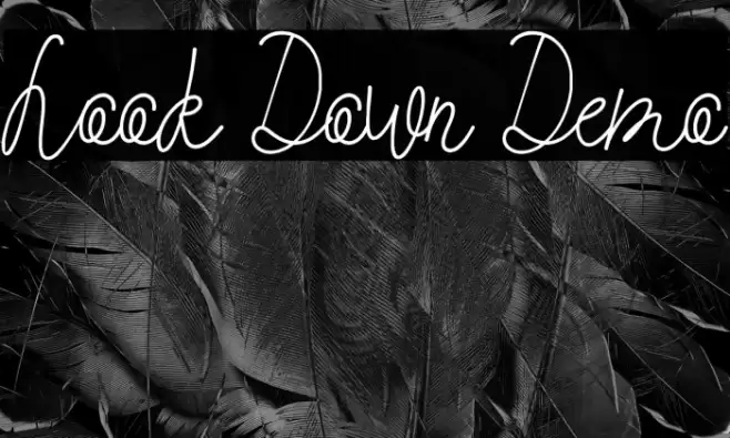 Look Down Demo Font examples