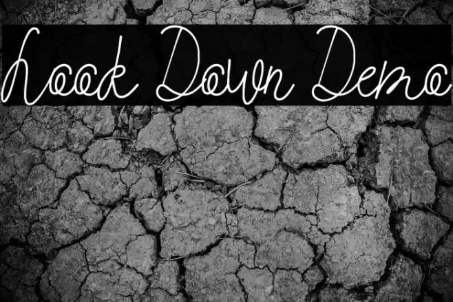Look Down Demo Font examples