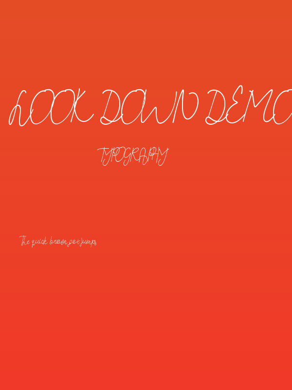 Look Down Demo Poster