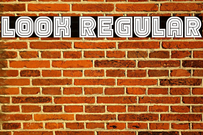 Look Regular Font examples