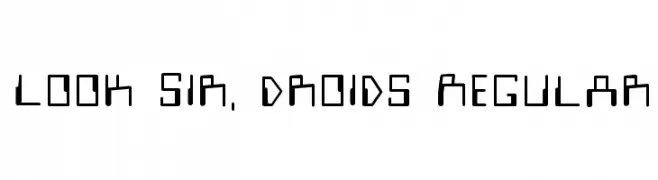 Look Sir, Droids Regular  Frei Schriftart Herunterladen