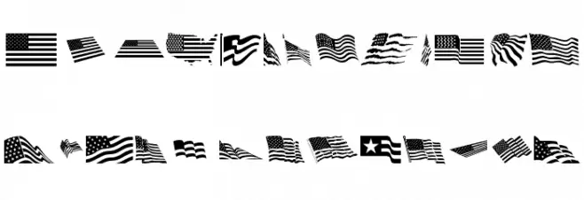 Look for America Fonte MAIÚSCULAS