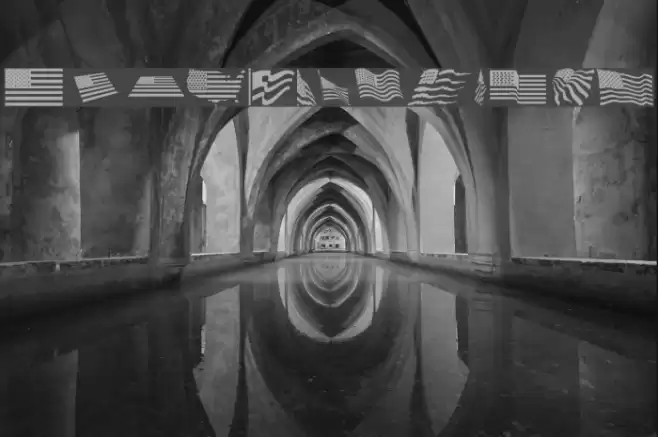 Look for America Font examples