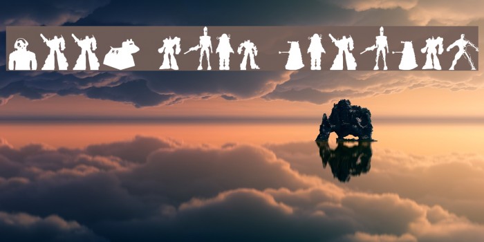 Look sir, droids! Font examples