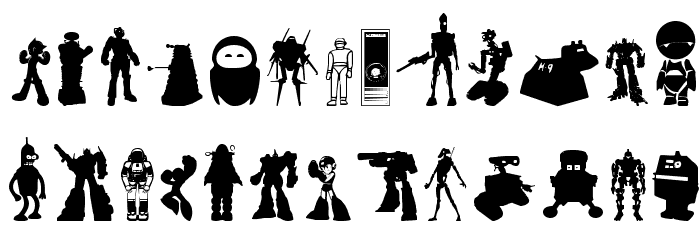 Look sir, droids! Font LOWERCASE