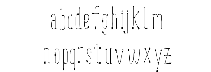 LookUp Font LOWERCASE