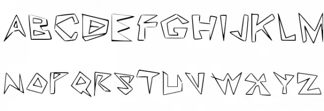 Lookin' Like Diamonds Regular Шрифта ВЕРХНИЙ
