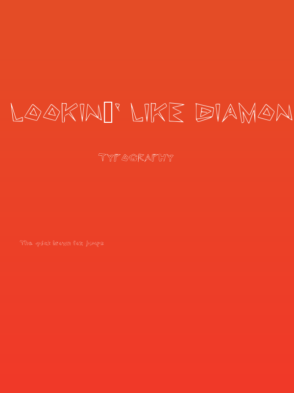 Lookin' Like Diamonds Regular Poster