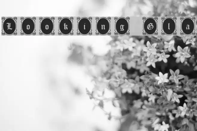 Looking Glass Font examples