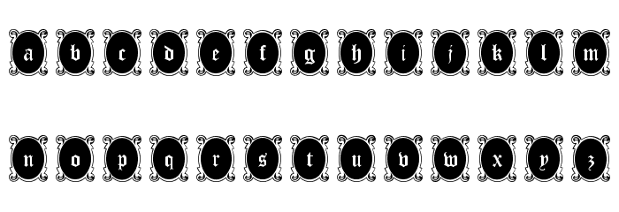 Looking Glass Font LOWERCASE
