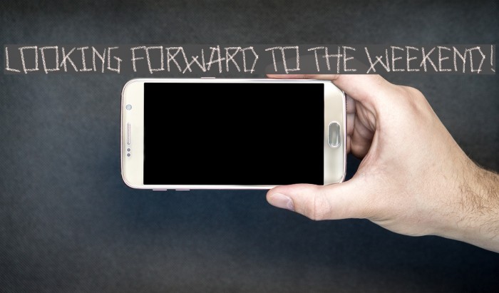 Looking forward to the weekend! Font examples