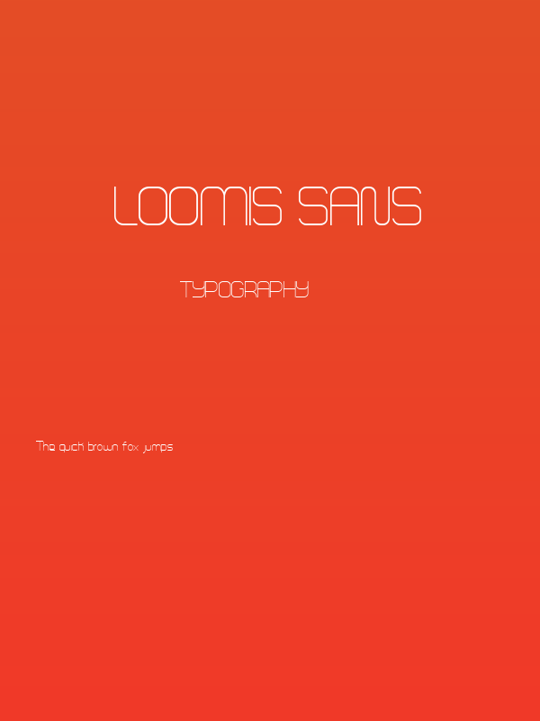 Loomis Sans Poster