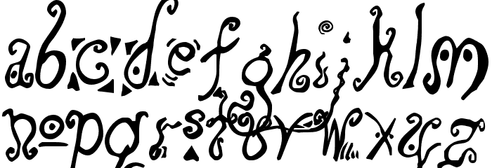 Loony Font LOWERCASE