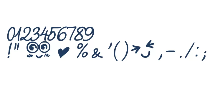 Looong time no see Sam Demo Font OTHER CHARS