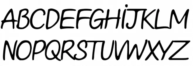 Looong time no see Sam Demo Schriftart Kleinbuchstaben
