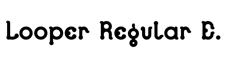 Looper Regular E.  لخطوط تنزيل