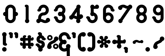 Looper Regular E. Font OTHER CHARS