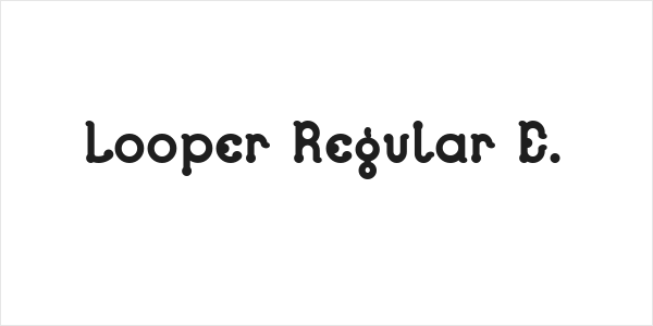 Looper Regular E. Logo