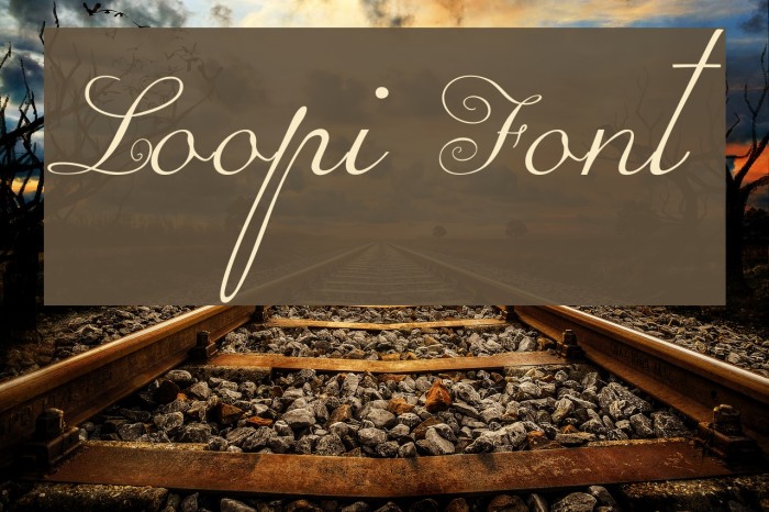 Loopi Font examples
