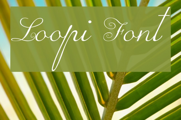 Loopi Font examples