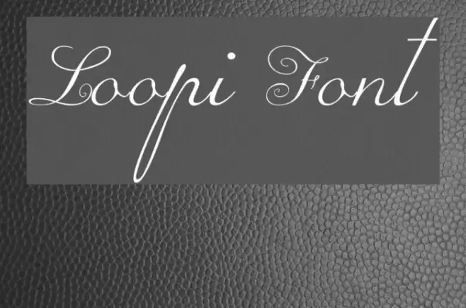 Loopi Schriftart examples